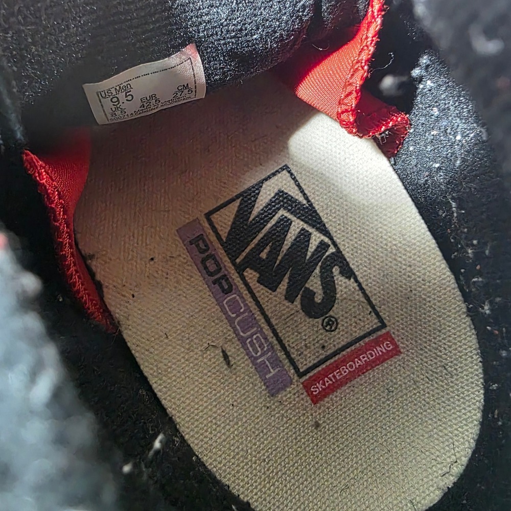 Vans Skate Sk8-Hi High Top Sneakers Mens 9.5 Black White PopCush VN0A5FCCBKA - Picture 6 of 8